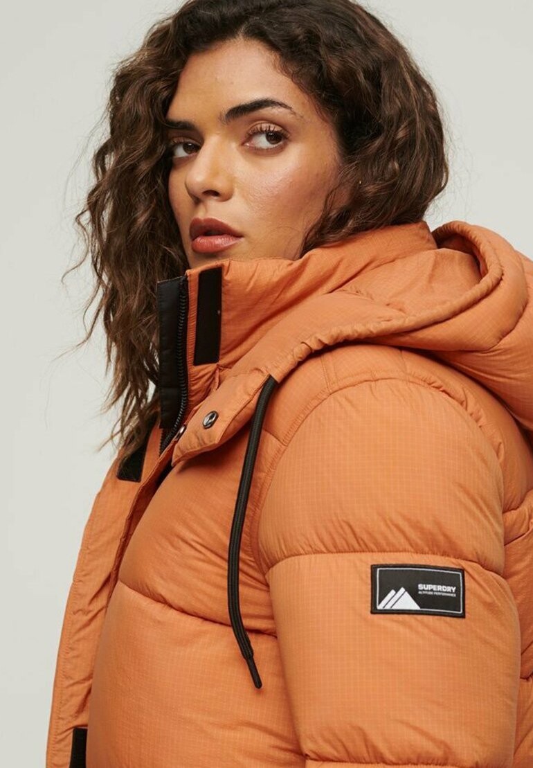 

Зимнее пальто STOP LINE PUFFER Superdry, цвет Mottled Light Brown