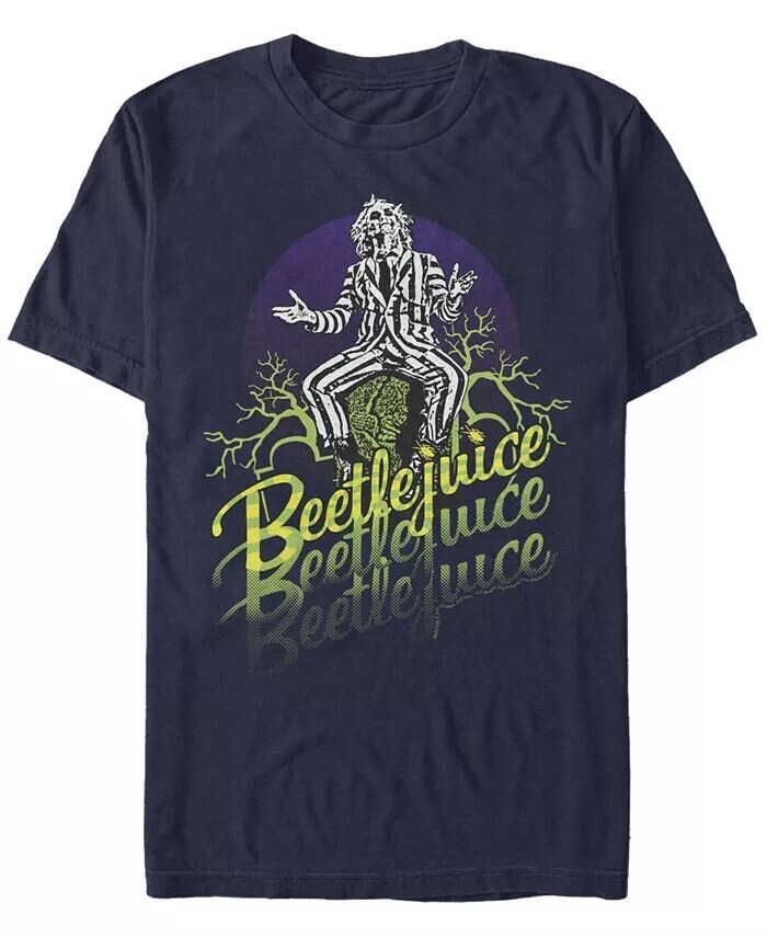 

Футболка Beetlejuice Beetlejuice Stacked с коротким рукавом для мужчин Fifth Sun, синий