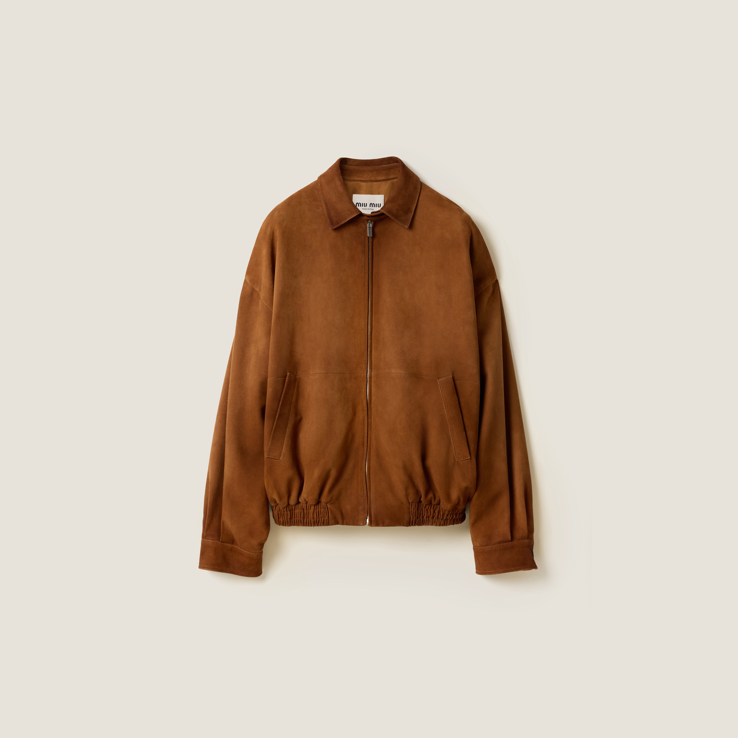 

Замшевая куртка MIU MIU, коричневый