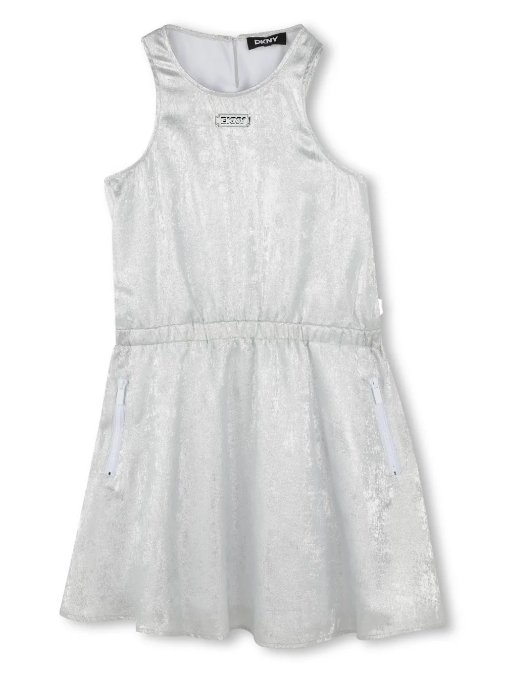 

Платье с логотипом Dkny Kids, серый