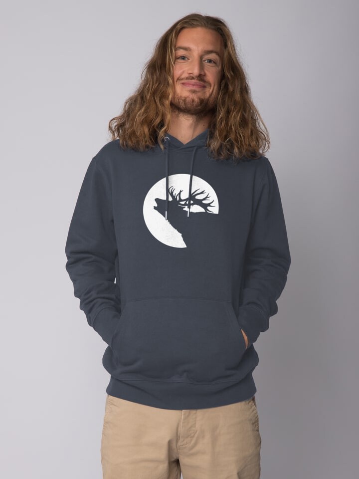 

Толстовка wat Apparel Sweatshirt Röhrender Hirsch, цвет India Ink Grey