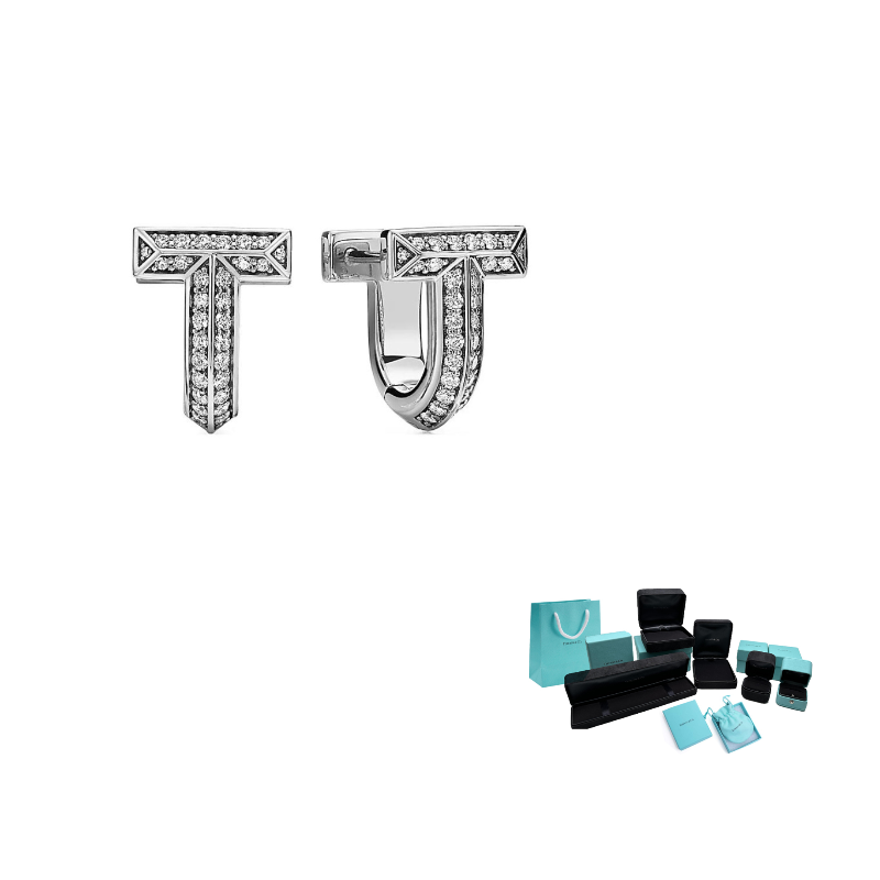 

TIFFANY & CO. Серьги из белого золота 585 пробы для женщин Silver