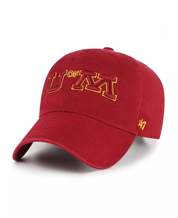 

Мужская бордовая регулируемая кепка Minnesota Golden Gophers Vault Clean Up '47 Brand