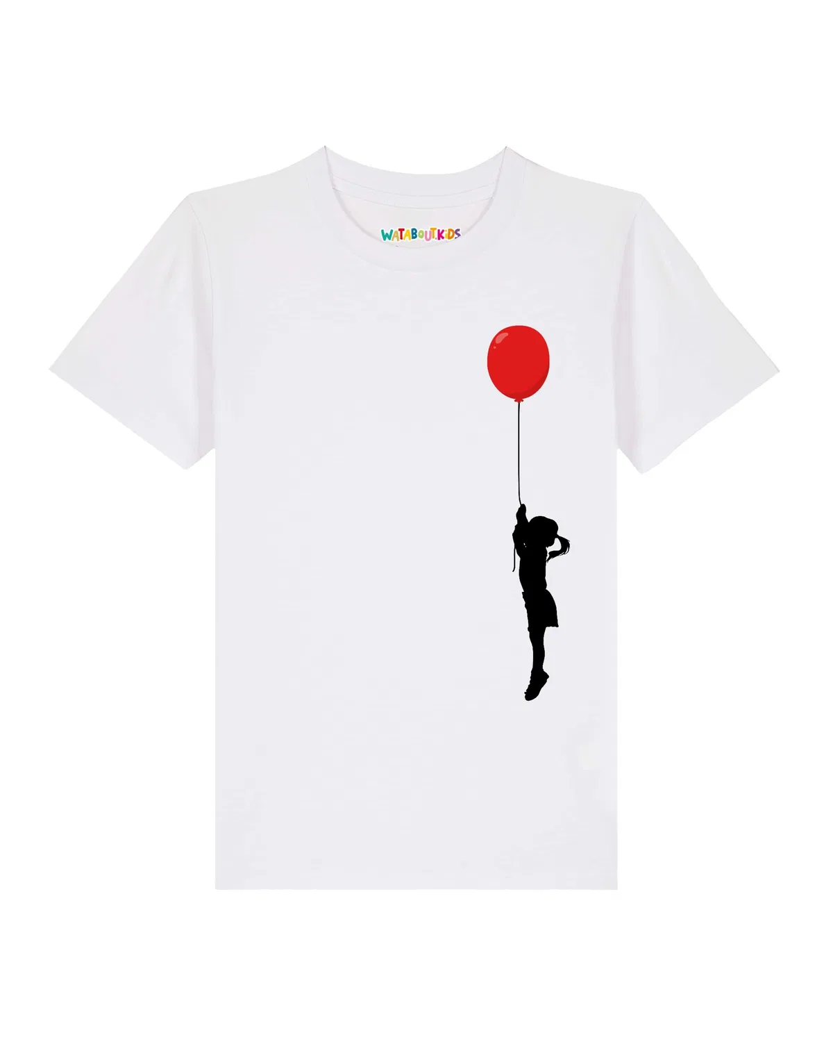 Футболка 'Mädchen mit Luftballon' Watabout.Kids, White