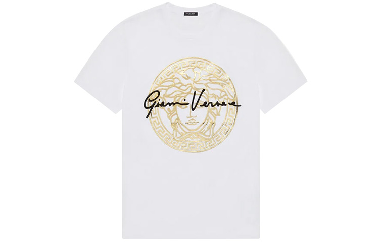 

Футболка Gv Signature Medusa 'Белый/Золотой/Черный' VERSACE