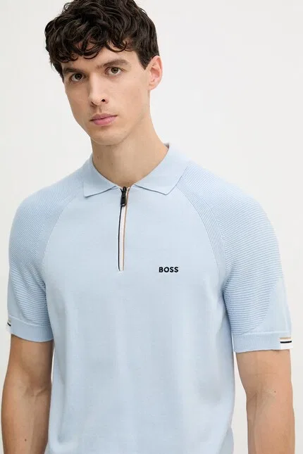 Свитер pullover BOSS Green, синий — фото 4