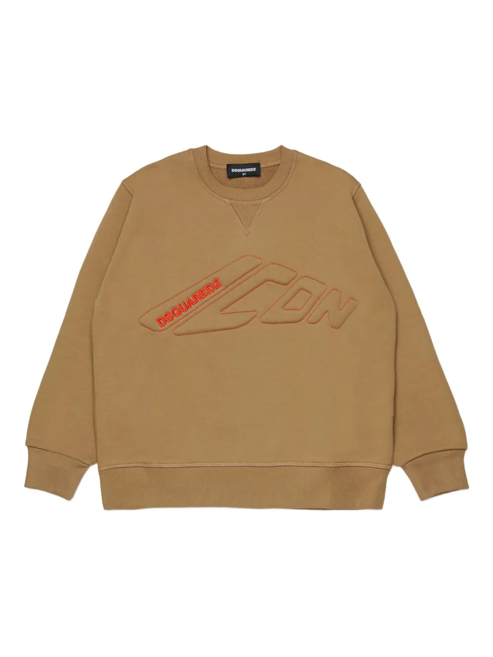 

Хлопковая толстовка DSQUARED2 KIDS, коричневый