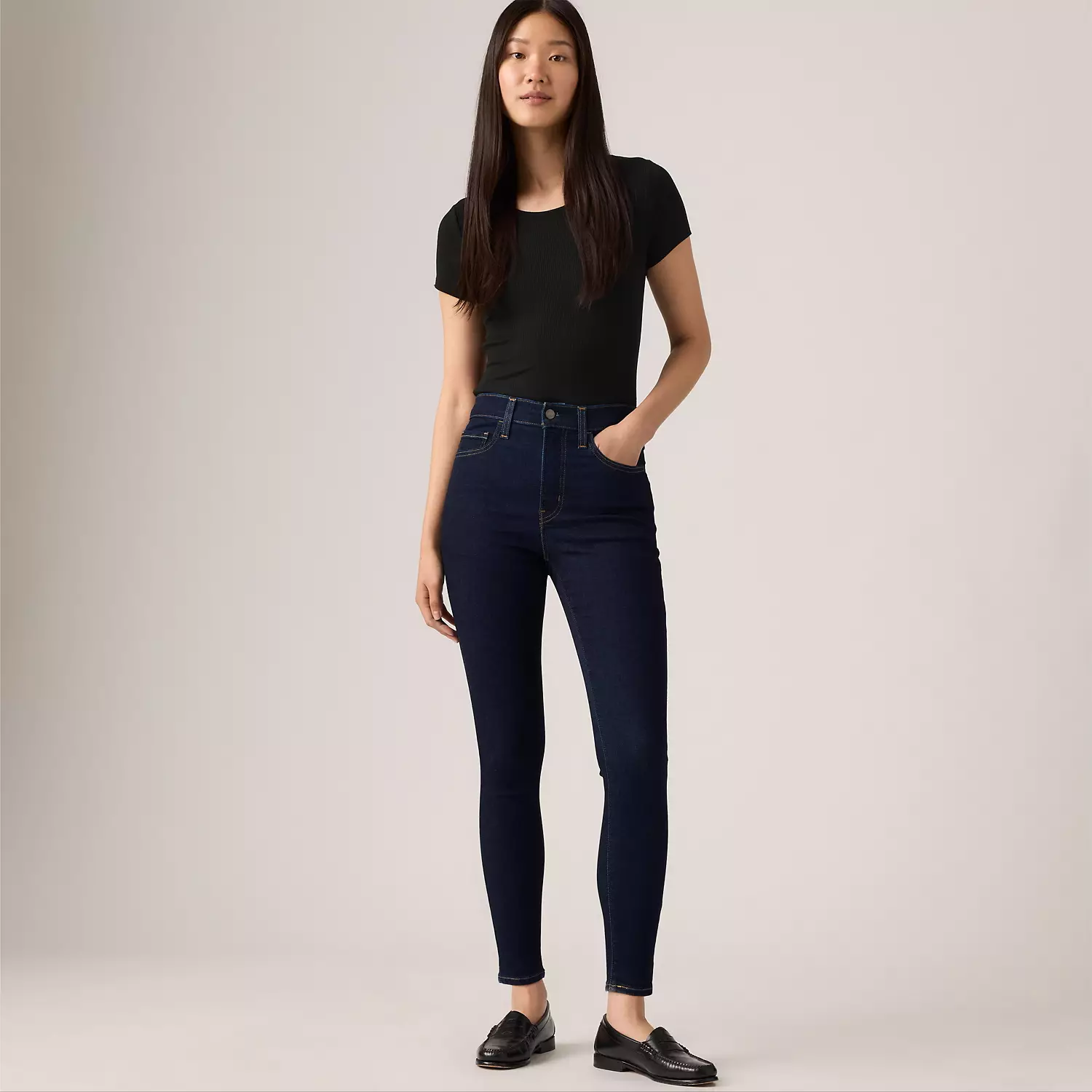 

Супероблегающие женские джинсы 720 с высокой посадкой Levi's, цвет Don't Let It Go - Dark Wash