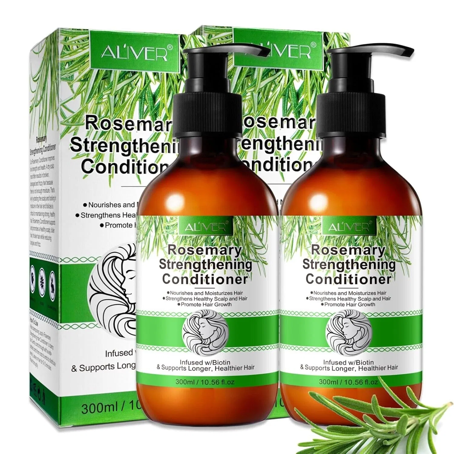 Кондиционер с розмарином P-Beauty Rosemary Conditioner P-Beauty Cosmetic Accessories, 2 X Conditioner