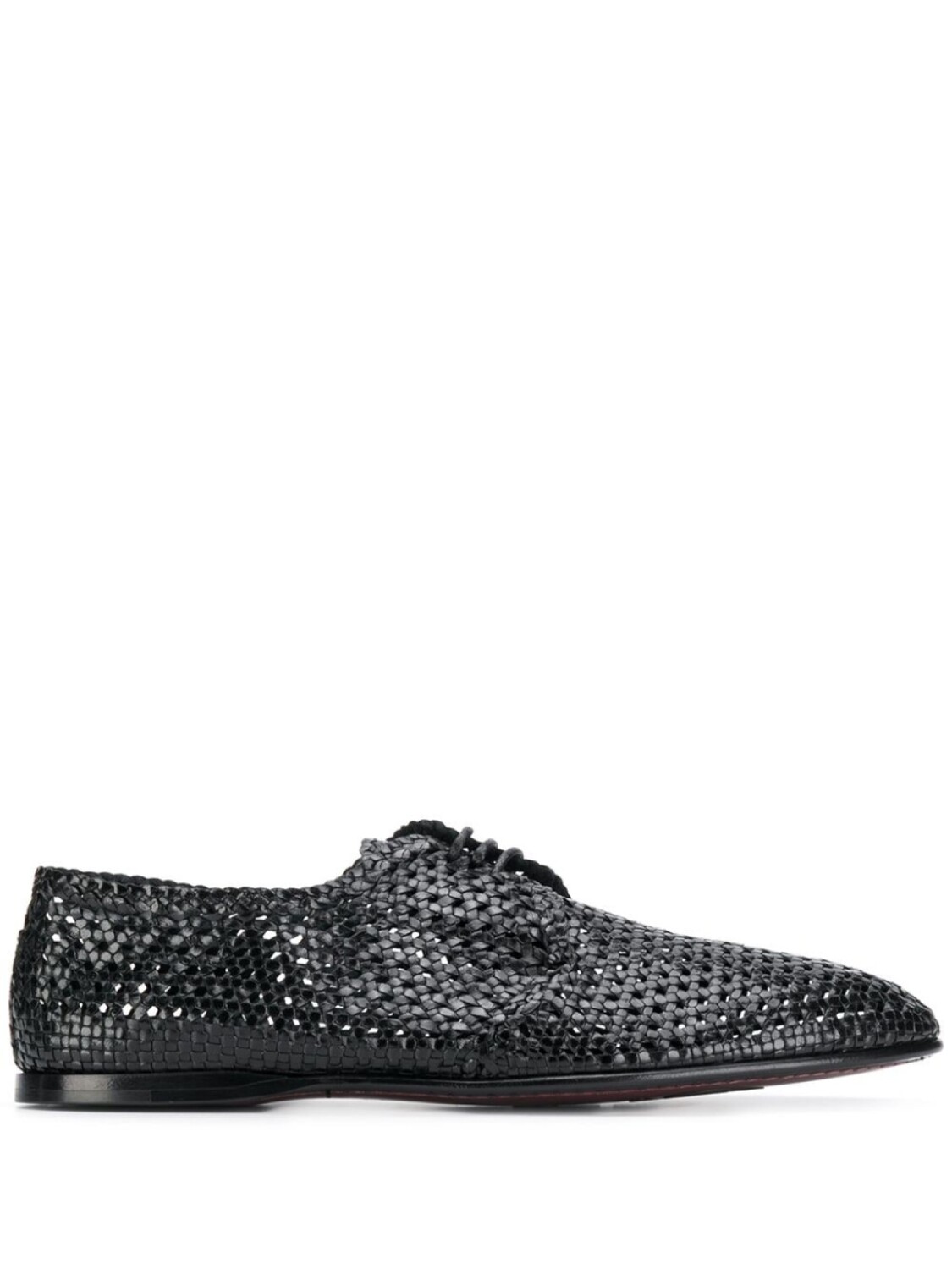 

Dolce & Gabbana плетеные туфли на шнуровке, черный