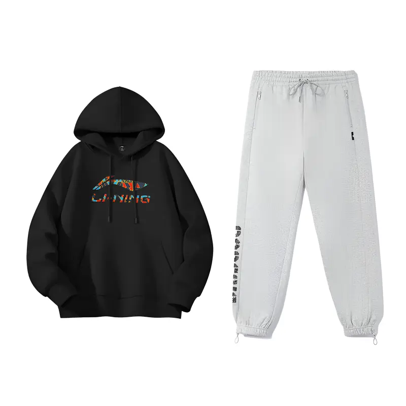 

Li-Ning Li Ning Casual Sportswear Unisex Black+Heather Gray Coin Gray