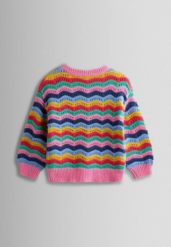 Кардиган прямого кроя с аппликацией в виде единорога Jojo Maman Bébé, Bright Pink — фото 2