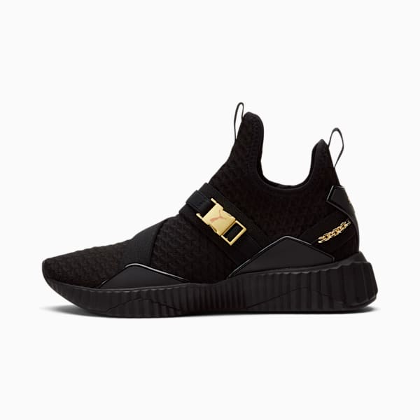 Женские кроссовки средней высоты Defy Puma, черный