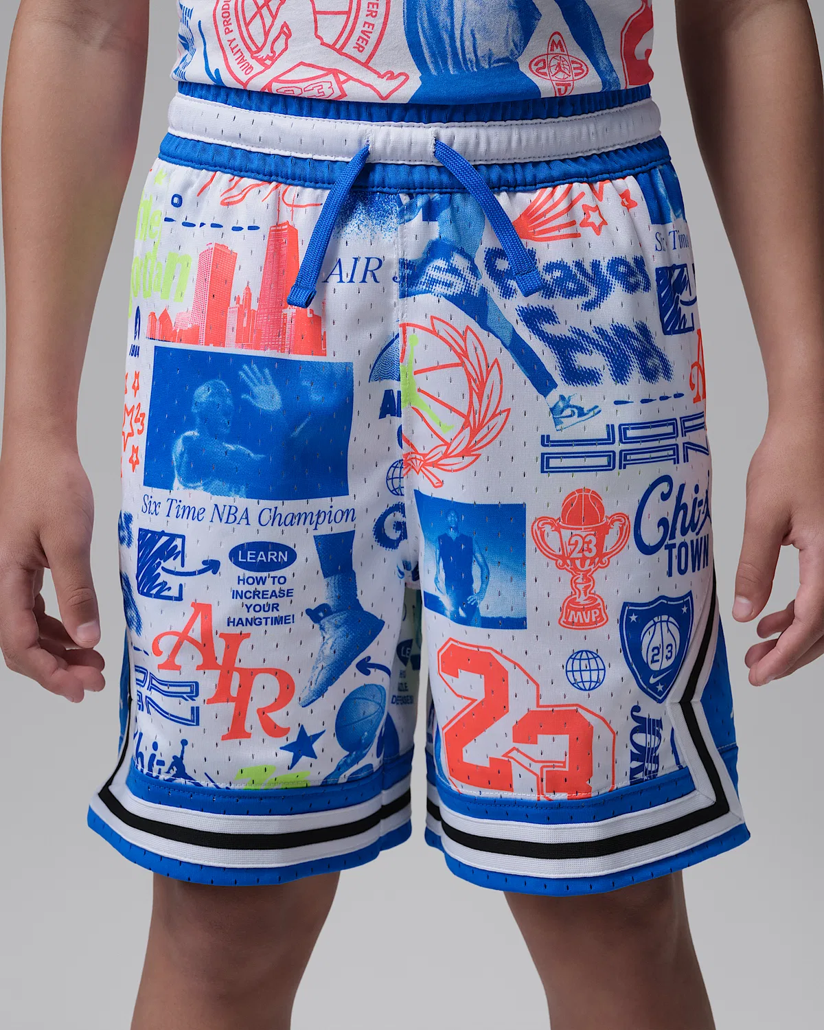 Детские шорты Jordan Dri-FIT с принтом Sport Diamond, Game Royal — фото 2