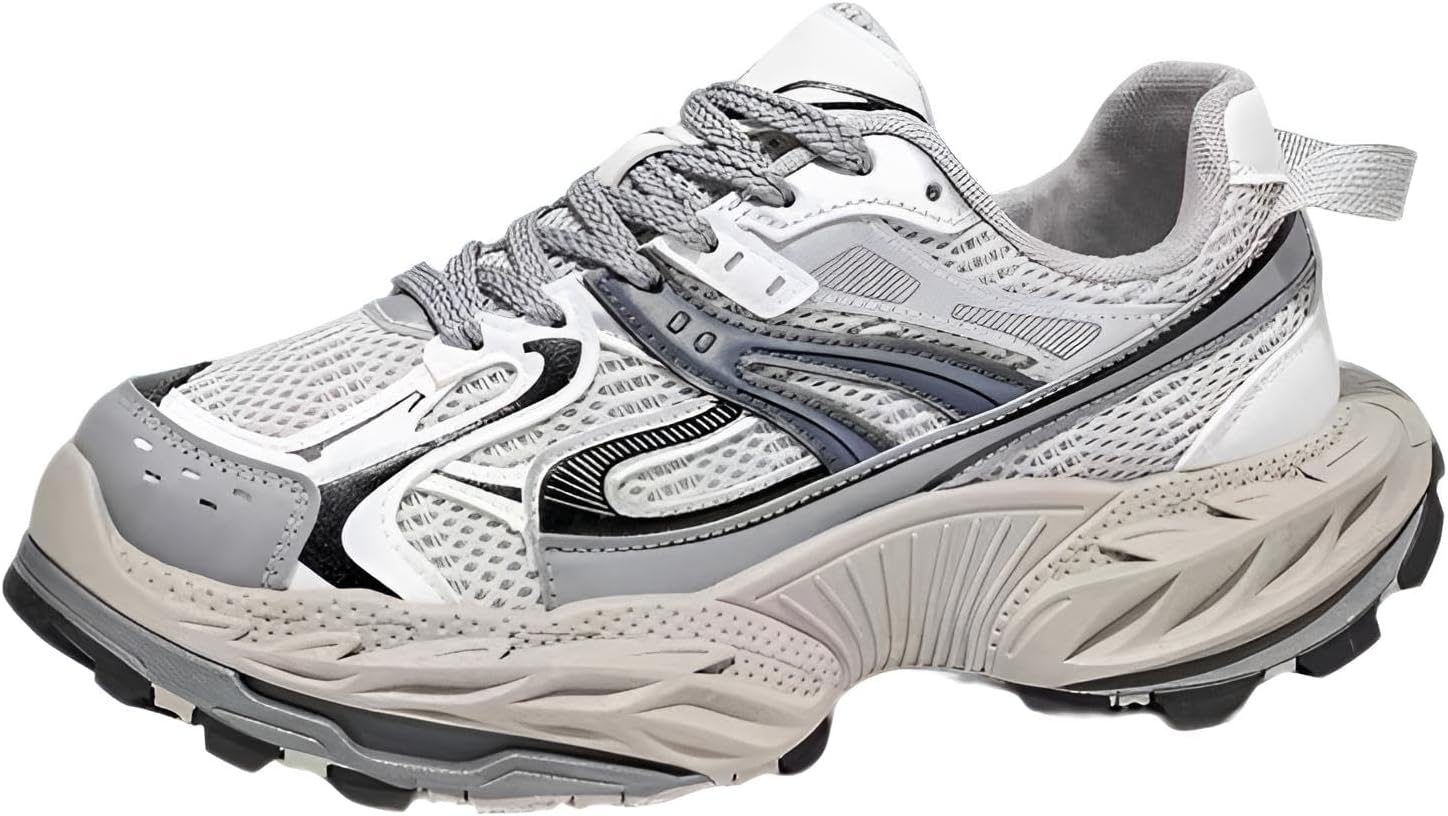 

Кроссовки для бега, тренировочные сетчатые кроссовки, серые с голубым Generic