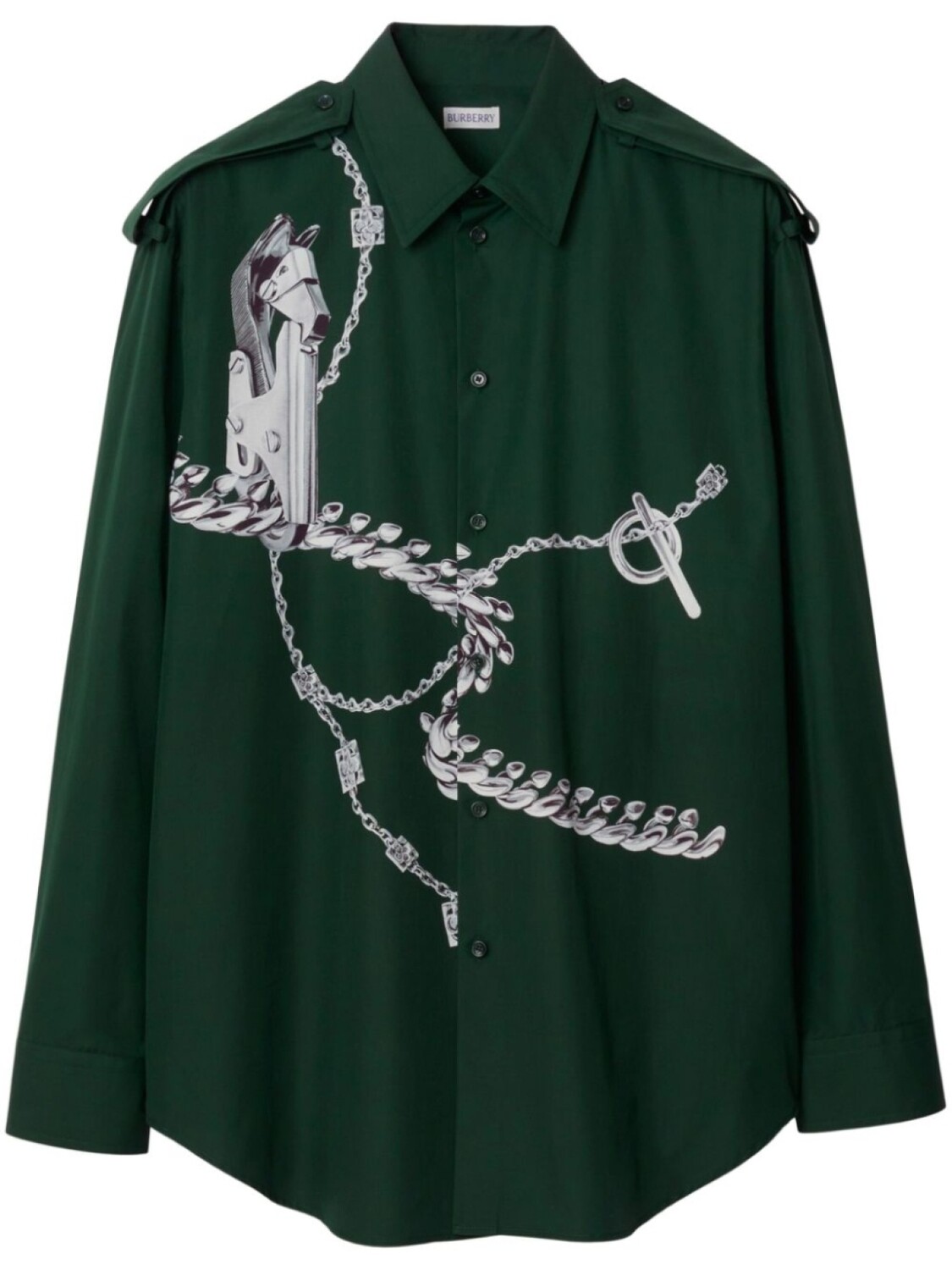 

Рубашка Knight Hardware Burberry, зеленый