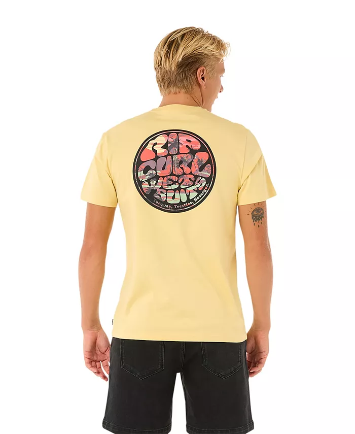 

Мужская футболка Wettie Passage Icon Rip Curl, слоновая кость/кремовый