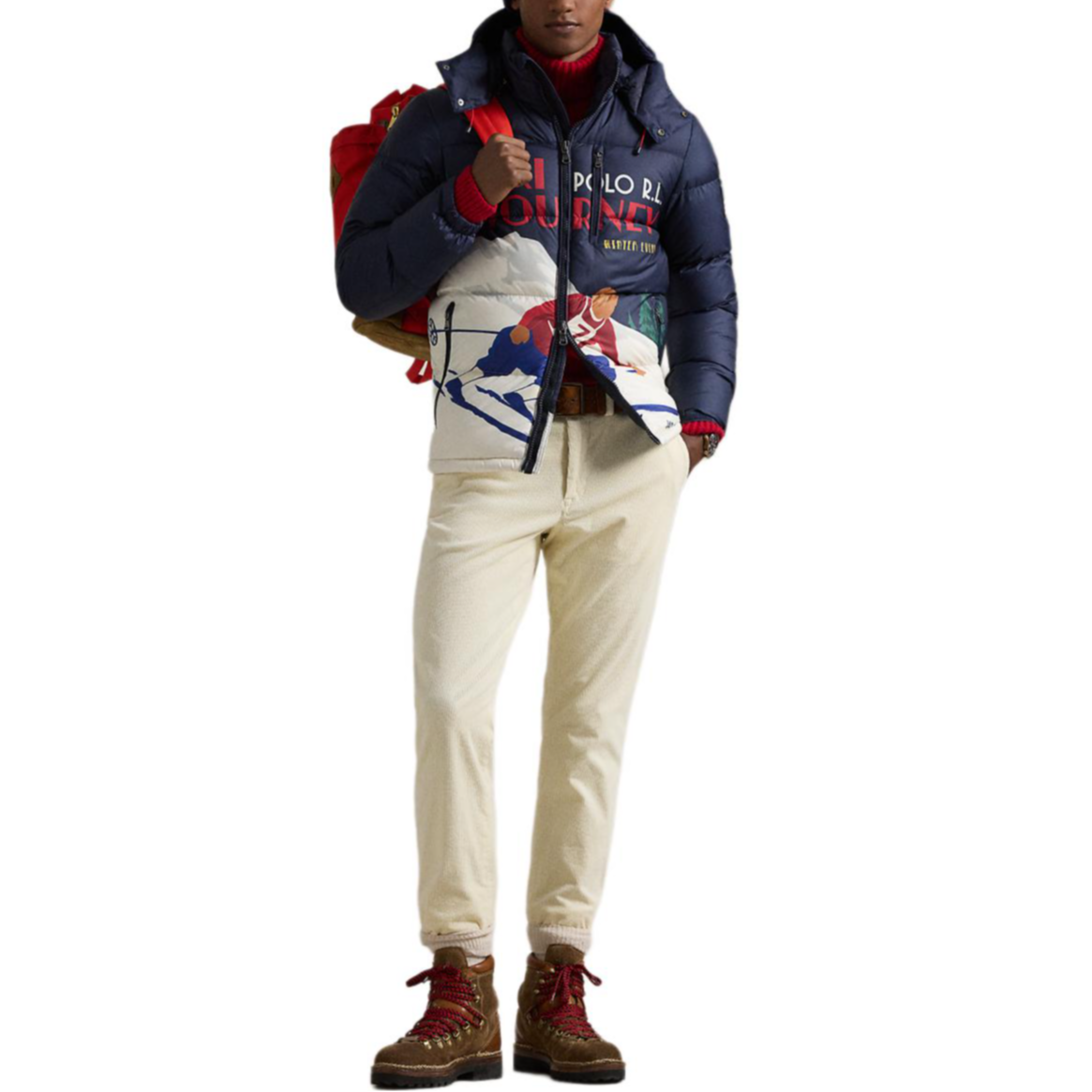 Пуховик Gorham Polo Ralph Lauren, темно-синий — фото 4