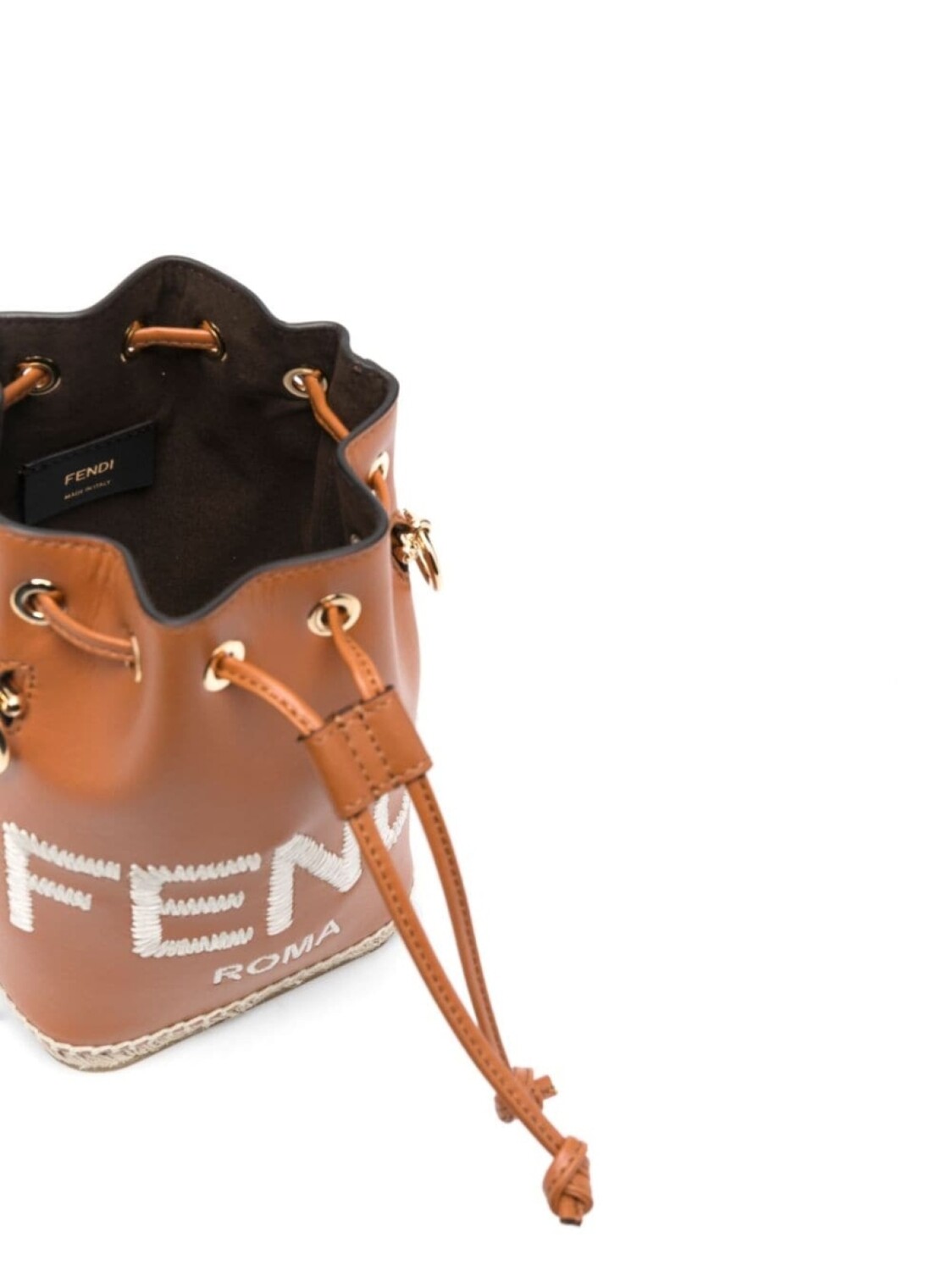 Маленькая сумка-ведро Mon Tresor FENDI, коричневый — фото 4