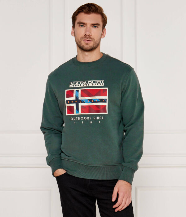 

Свитер Relaxed fit Napapijri, зеленый