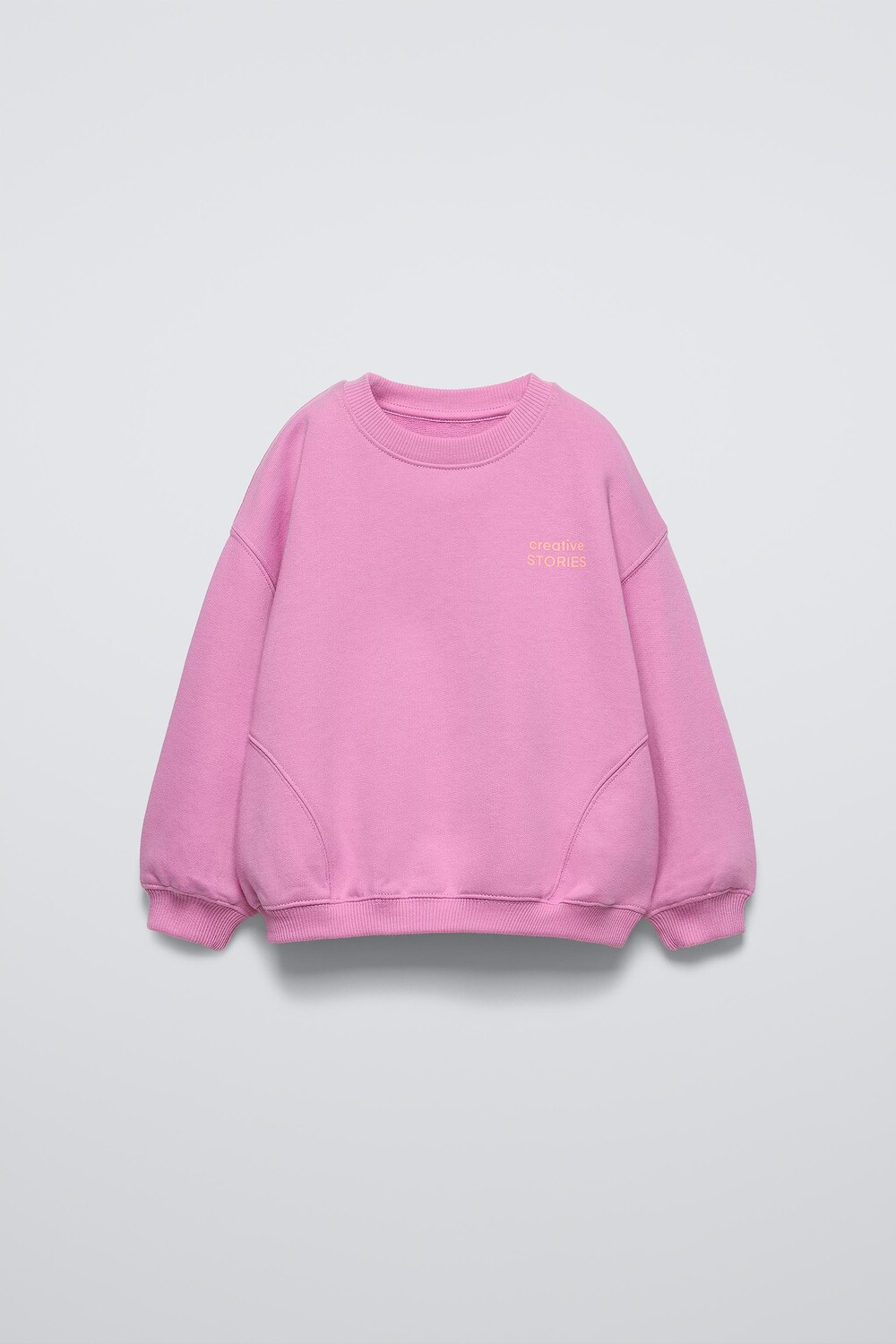 

Плотная толстовка с лозунгом ZARA, темно-розовый