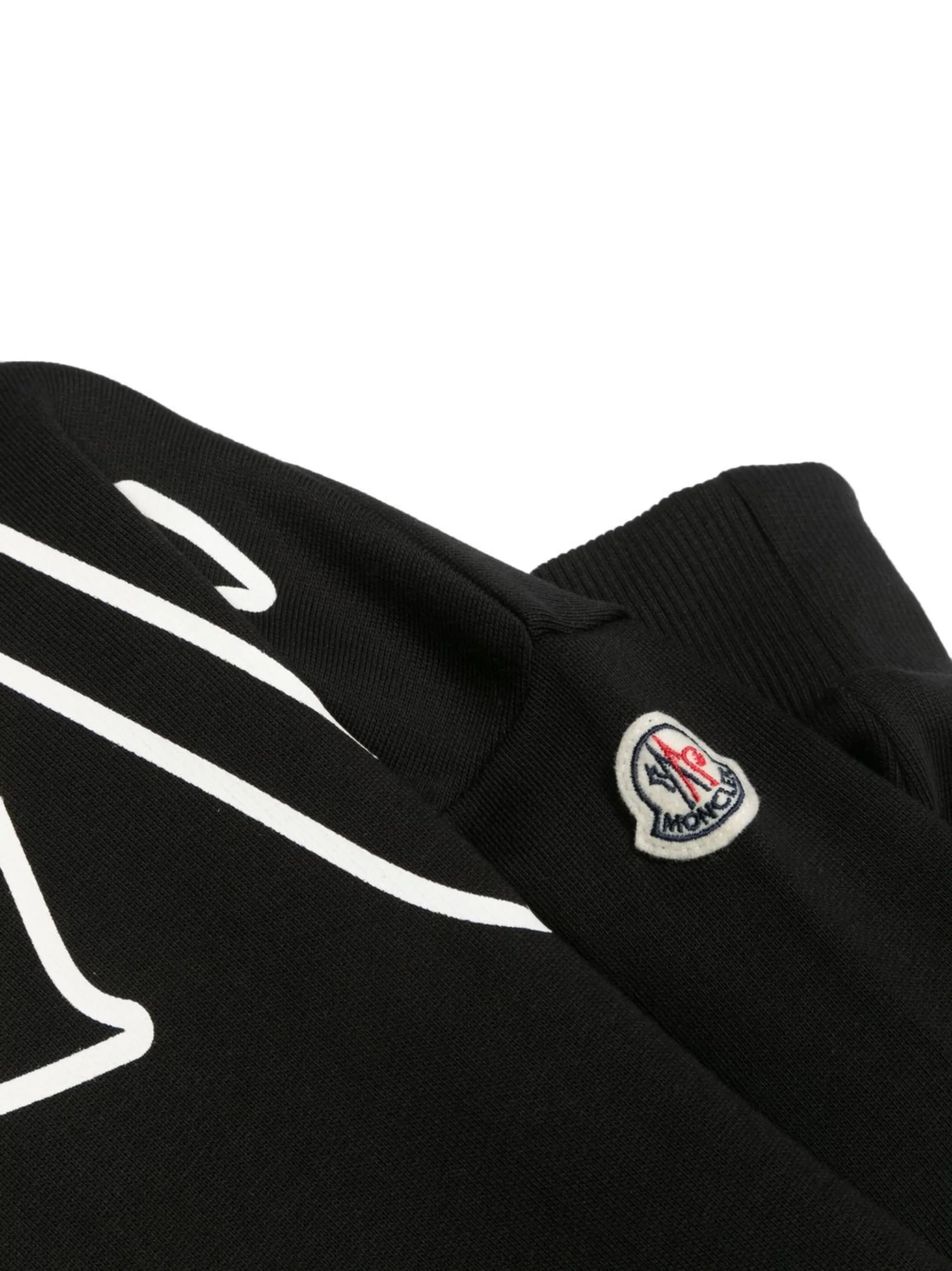 Платье-толстовка с логотипом Moncler Enfant, черный — фото 3