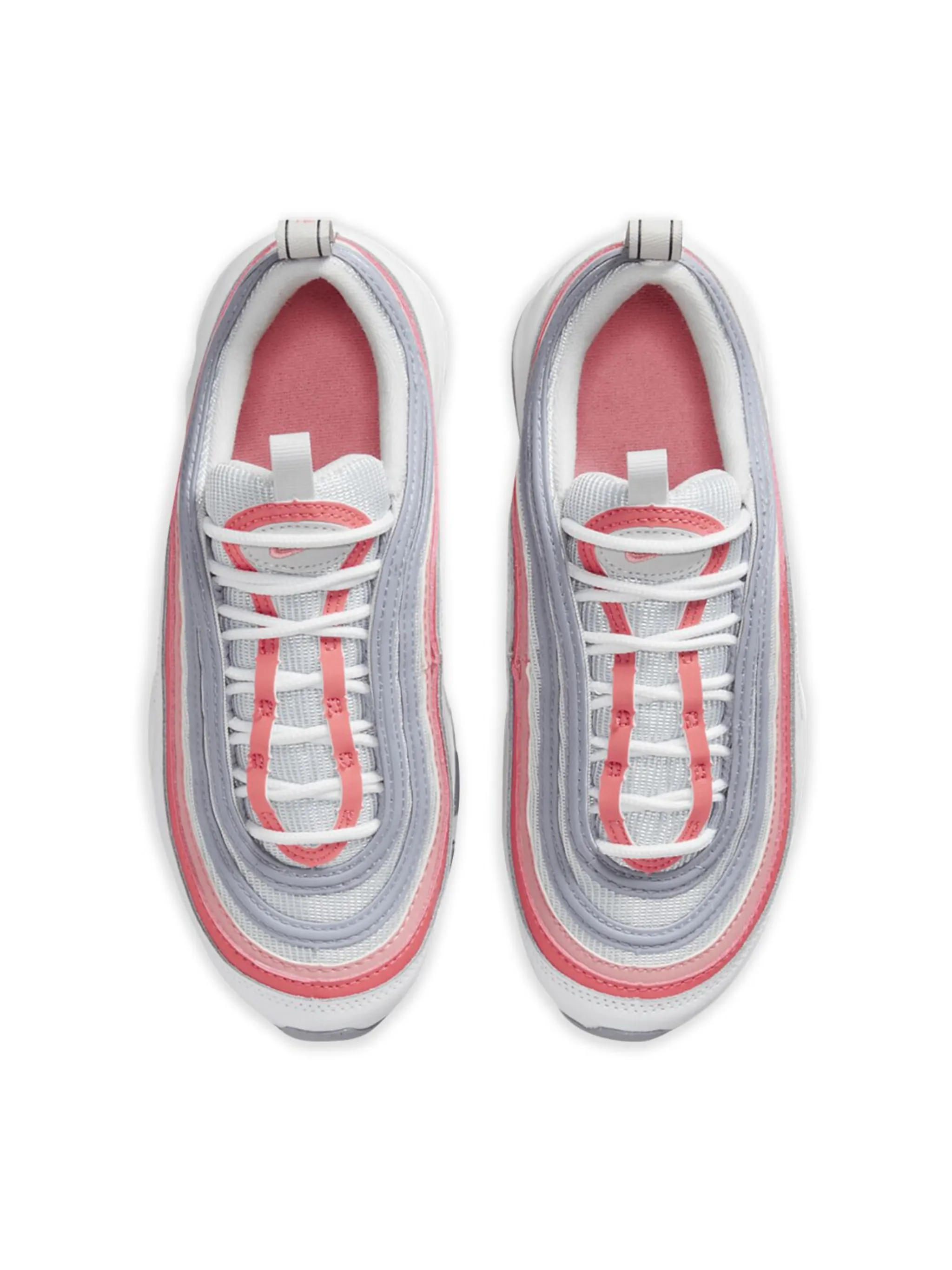 Кроссовки Air Max 97 Coral Chalk Nike Kids, серый — фото 3