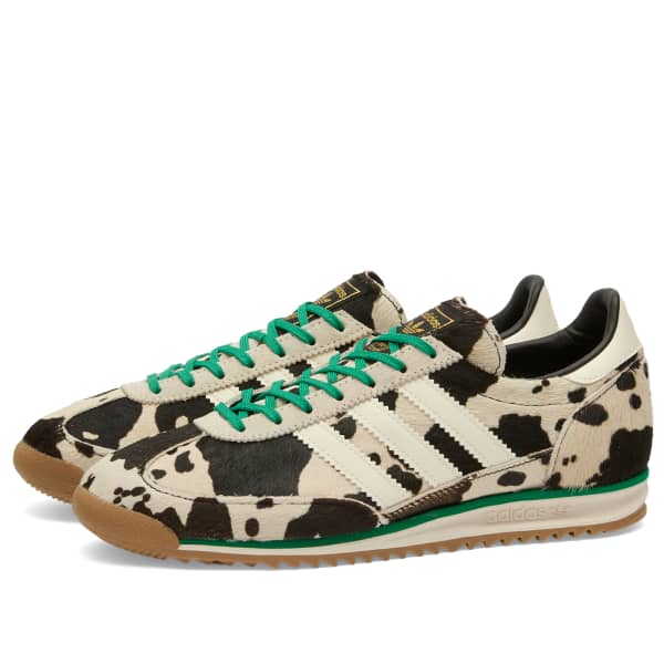 Сникерсы Adidas Sl 72 og, core black, off white & court green — фото 2