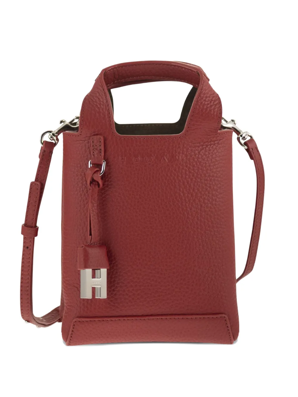 

Сумка-тоут с логотипом Hogan, красный