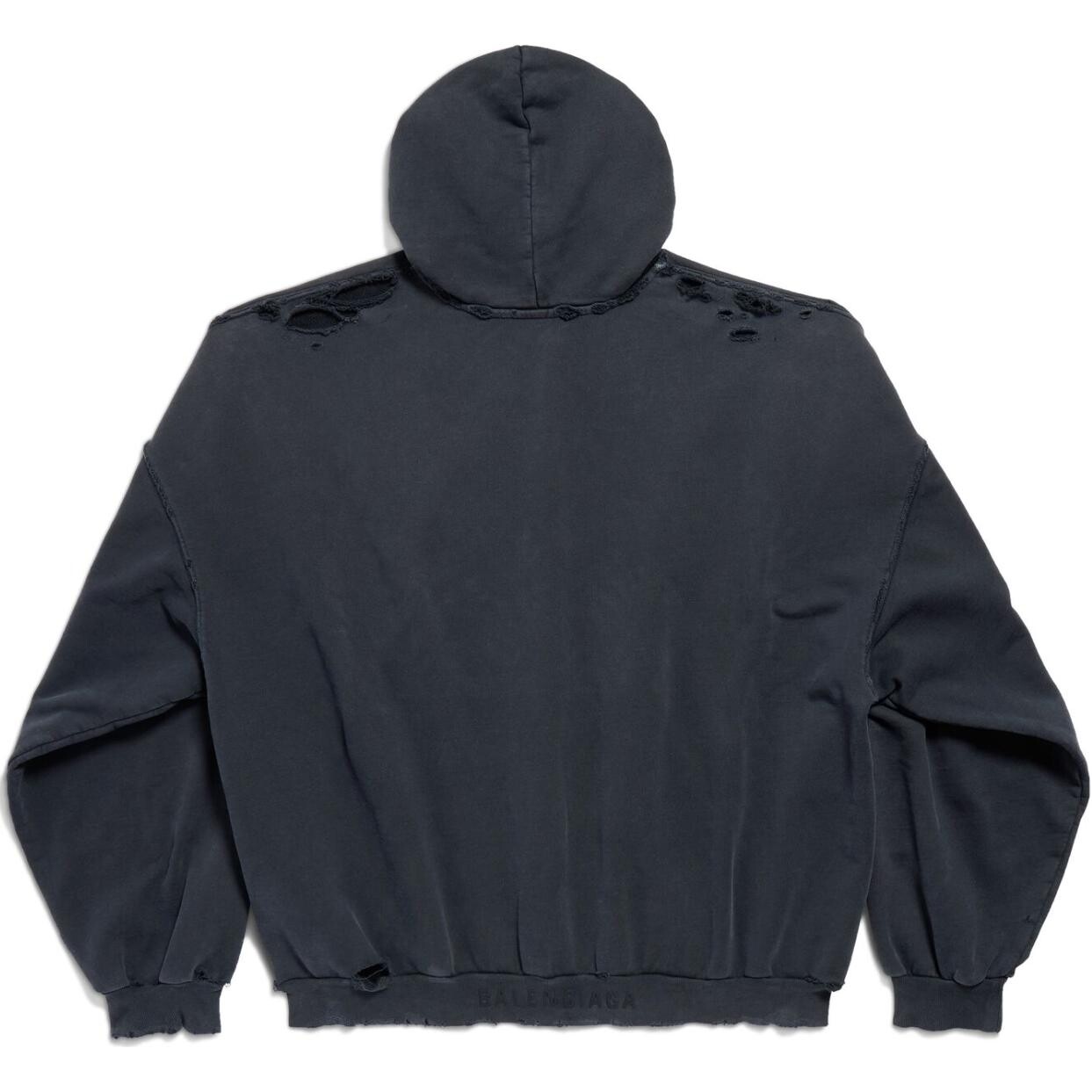 Худи Balenciaga Paris Liberty Oversized, черный — фото 2