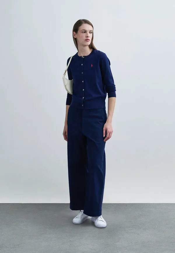 Хлопковый кардиган с круглым вырезом /// кардиган Polo Ralph Lauren, Bright Navy — фото 2