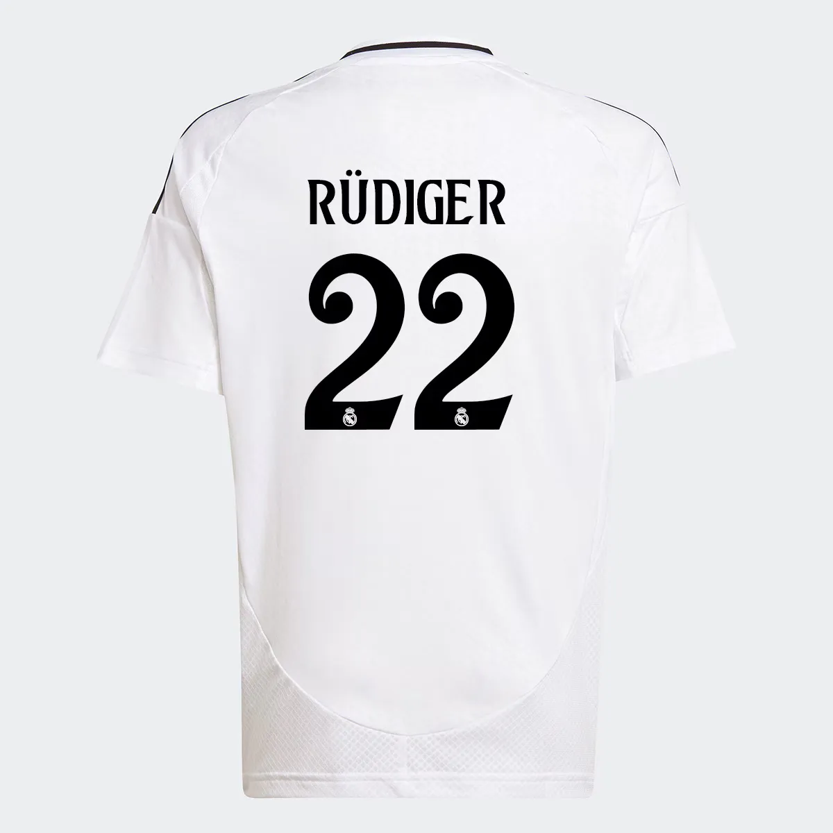 

Футболка детская Adidas Real Madrid CF 2024-2025 Rüdiger 22 Home, белый