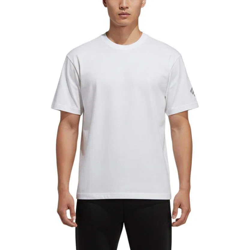 Футболка FOS мужская белая с круглым вырезом Adidas, White
