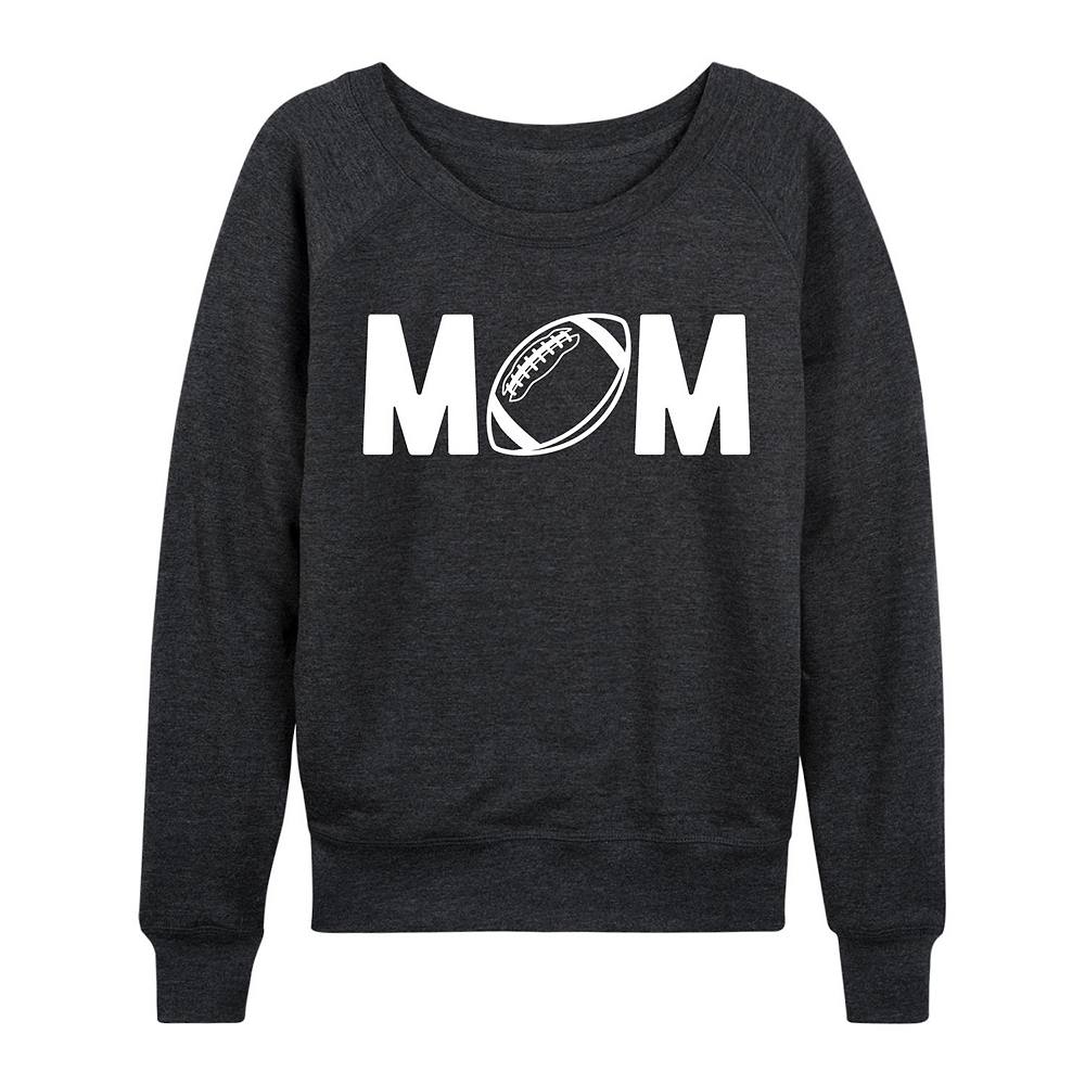 

Женский легкий свитшот из френч терри Mom Football Licensed Character, цвет Heather Charcoal