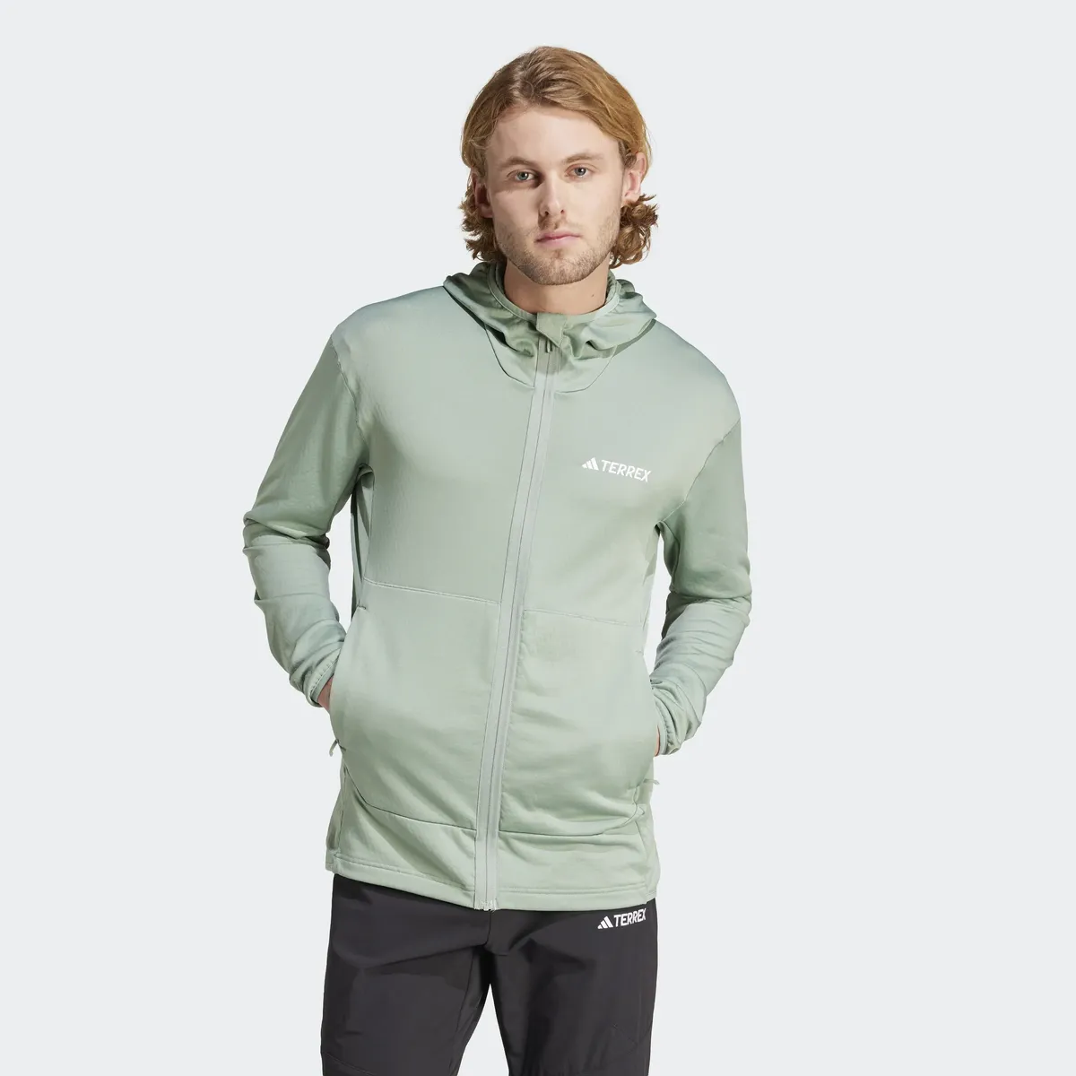 

Куртка adidas TERREX для активного отдыха "TERREX XPERIOR LIGHT FLEECE HOODED", зеленый