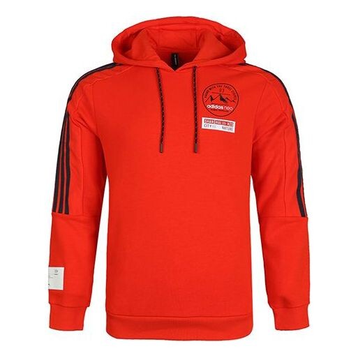 

Толстовка men's neo athleisure casual sports red Adidas, красный