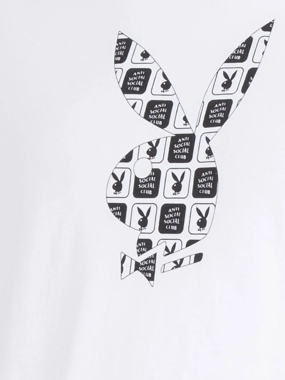 

Футболка Checkered из коллаборации с Playboy Anti Social Social Club, белый