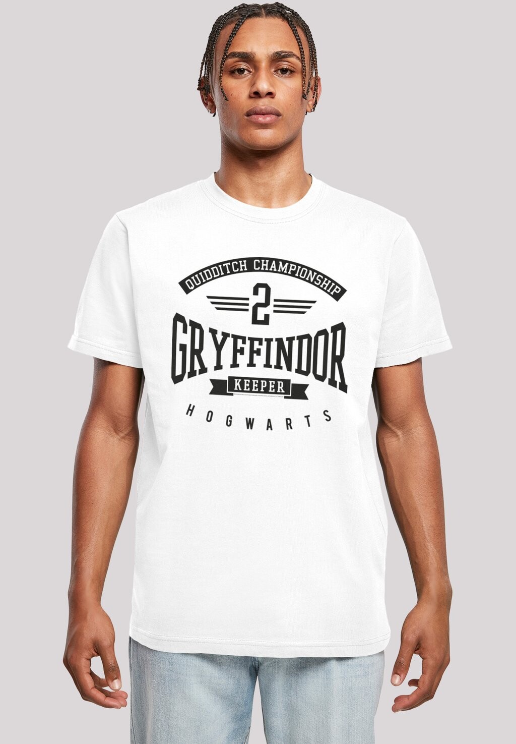 

Футболка с принтом HARRY POTTER GRYFFINDOR KEEPER F4NT4STIC, белый