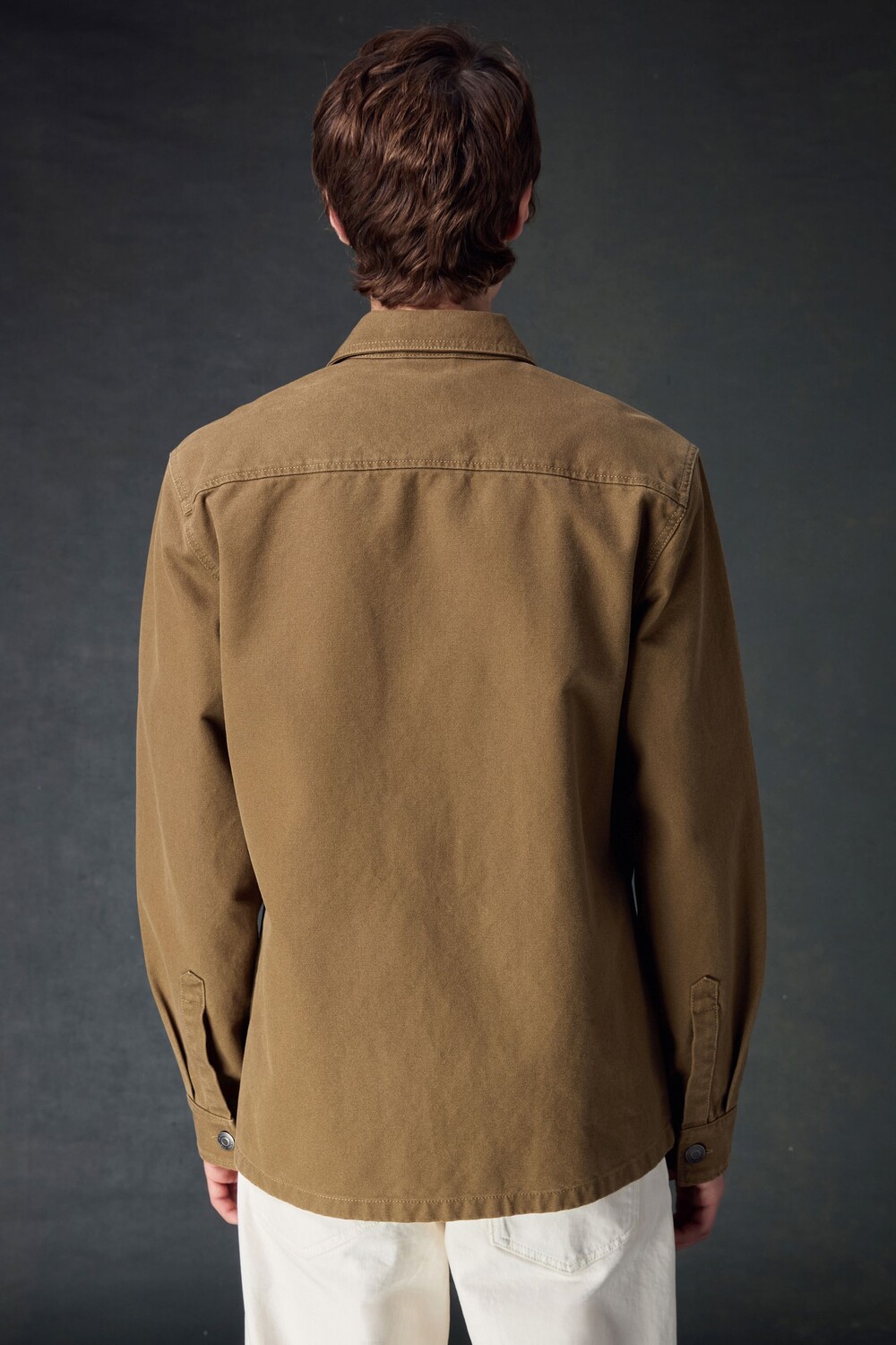 Рубашка Next 100% cotton, серый — фото 3