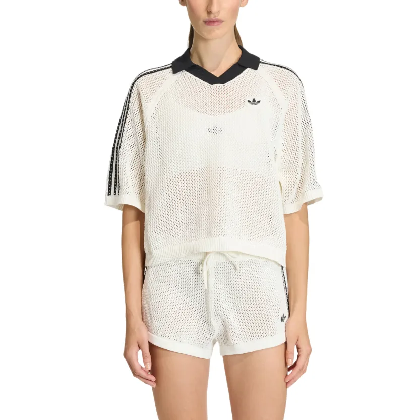 Женская поло Adidas Originals, экрю