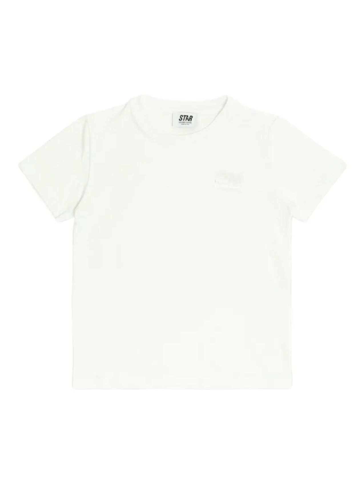 

Футболка из хлопка с логотипом Golden Goose Kids, белый