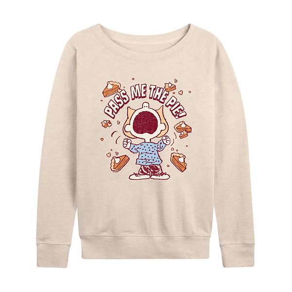 

Женская футболка с длинным рукавом peanuts sally pass me the pie! french terry Licensed Character, Beige