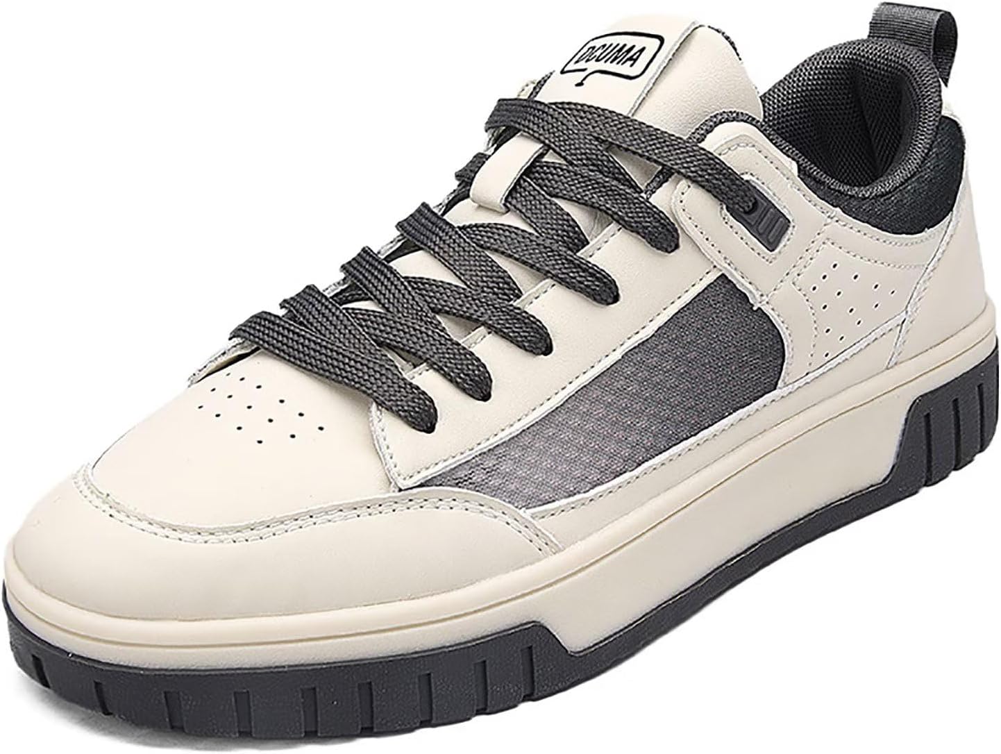 

Мужские скейт-шузи, повседневные модные кроссовки с дышащим верхом из сетки и противоскользящей резиновой подошвой Terbofin, белый/серый