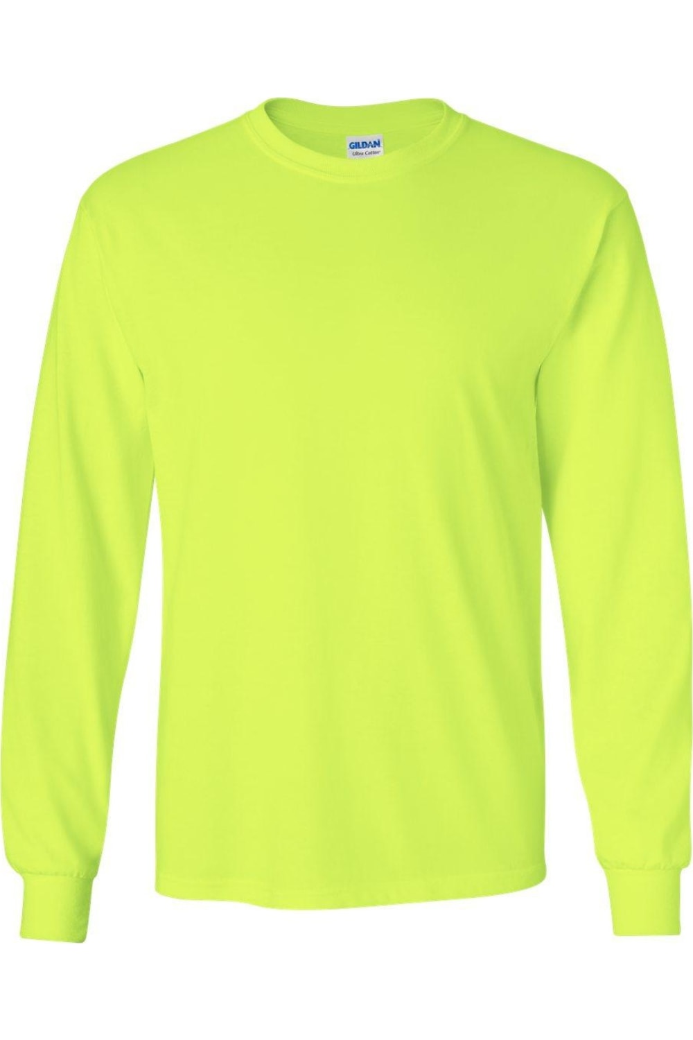 

Футболка с длинным рукавом Gildan Ultra Cotton, цвет safety green