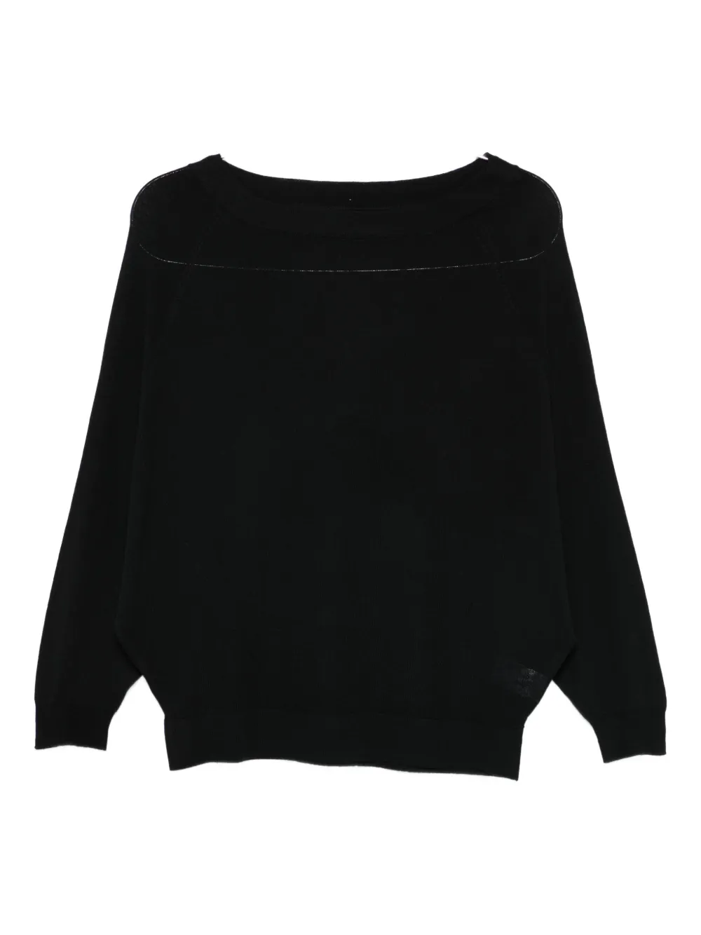 

Свитшот из мериносовой шерсти Majestic Filatures, черный