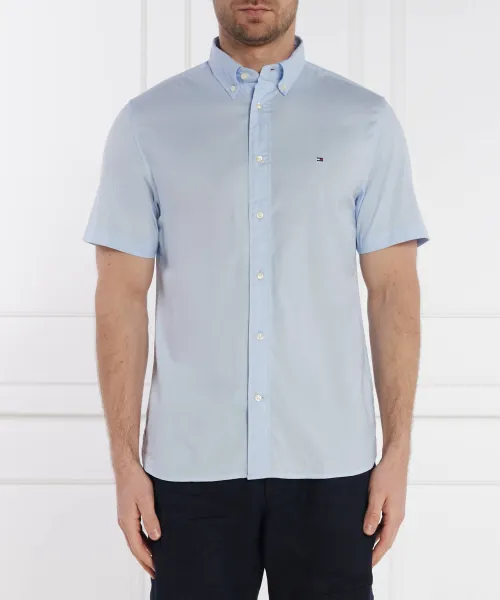 

Рубашка из эластичного поплина Regular fit Tommy Hilfiger, синий