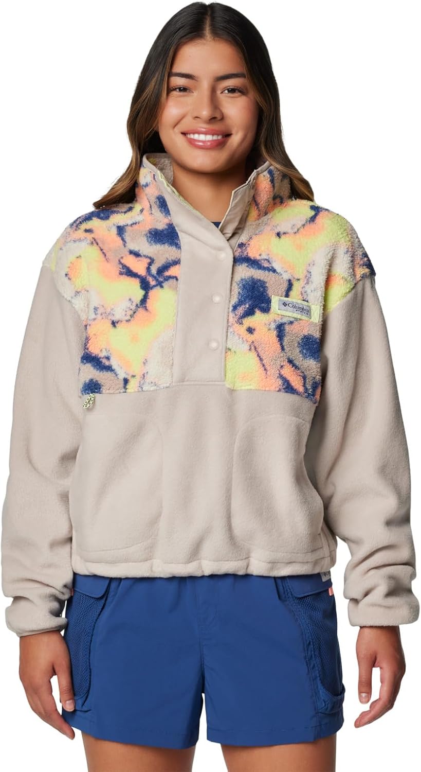

Женская флисовая кофта Columbia Pfg Open Water, Crushed Clay/Spring Yellow Aura, Желтый, Женская флисовая кофта Columbia Pfg Open Water, Crushed Clay/Spring Yellow Aura