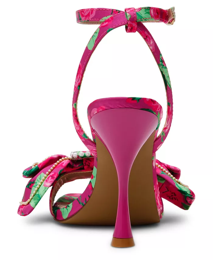 Женские босоножки-стилетты Denly Bow с двумя ремешками Betsey Johnson, розовый — фото 3