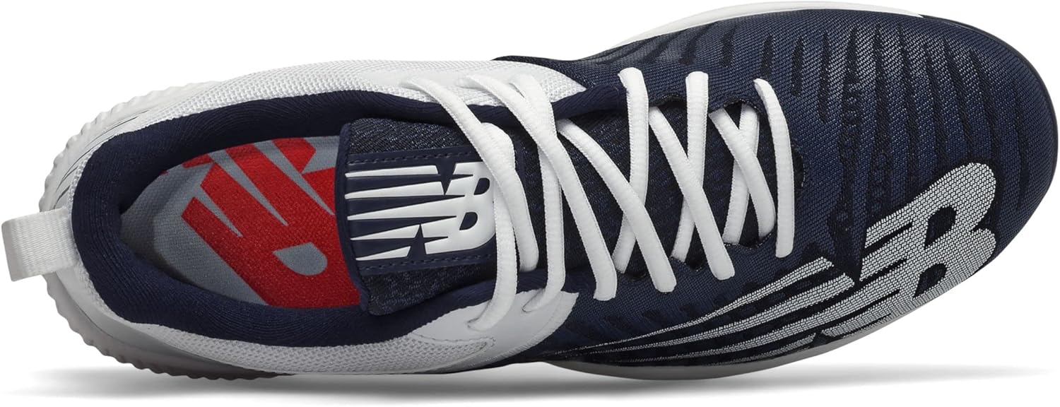 Формованные бутсы для бейсбола и софтбола New Balance PL4040V6 для мужчин: королевский/белый, Team Navy/White — фото 4
