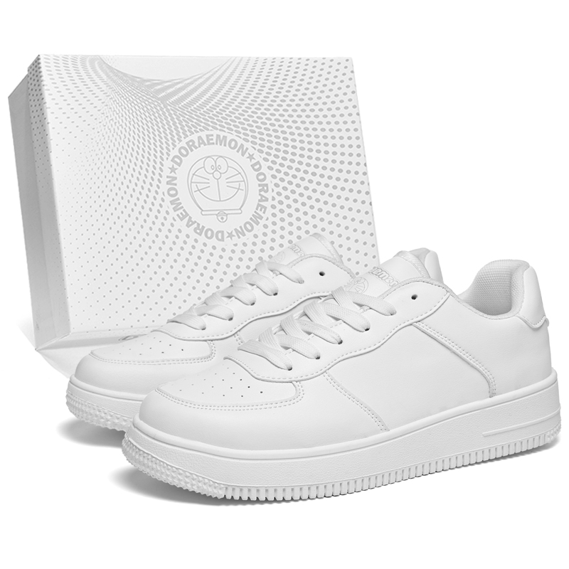 Низкие скейтерские кроссовки унисекс Doraemon, белый (Includes Height-Increasing Insole) — фото 3